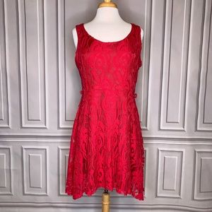 Red lace dress size XL.